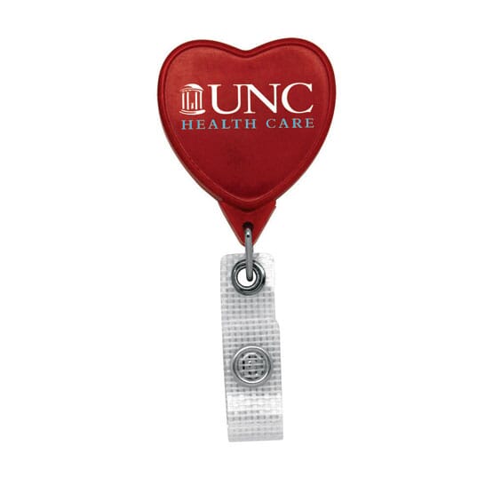 Anti-Microbial Jumbo Heart Badge Reel- Chroma