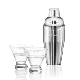 Martini Shaker &amp; Glass Kit
