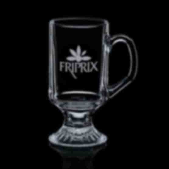 10 oz Footed Glass Beverage Mug