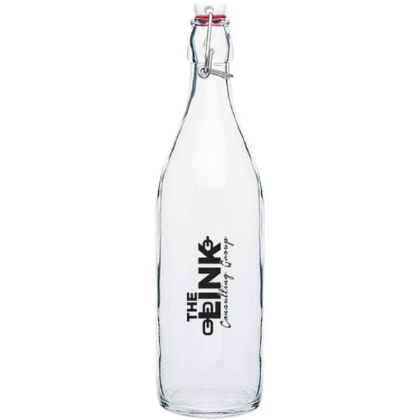 32 oz h2go® Top Stopper Glass Bottle