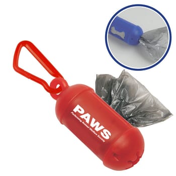 Waste Bag Dispenser With Carabineer