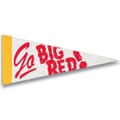 1" White Pennant 4" x 10" Sewn Strip