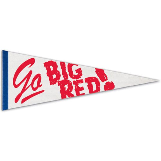 1" White Pennant 9" x 24" Sewn Strip