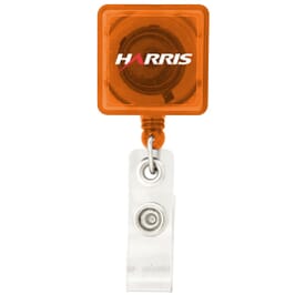 Square-Shaped Retractable Badge Holder