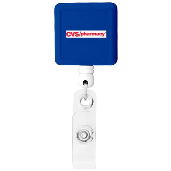 Square-Shaped Retractable Badge Holder