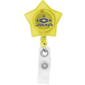 Star-Shaped Retractable Badge Holder