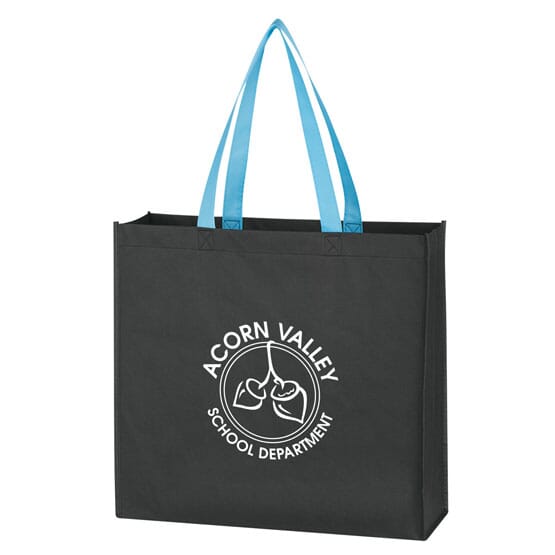 Colored Handle Tote Bag