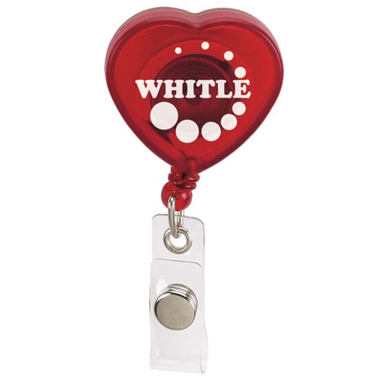 Heart Shaped Bagde Holder