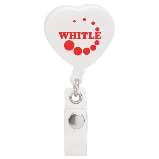 Heart Shaped Bagde Holder