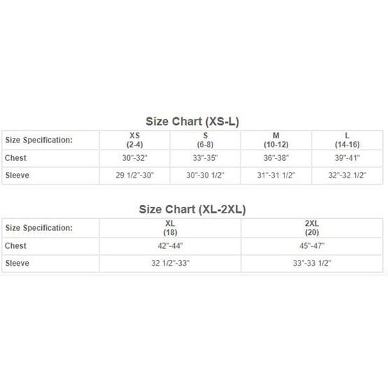 Sitka Women S Size Chart