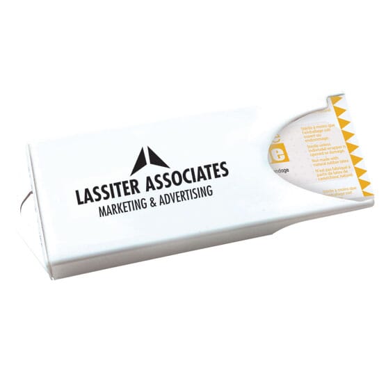 bandage dispenser with logo