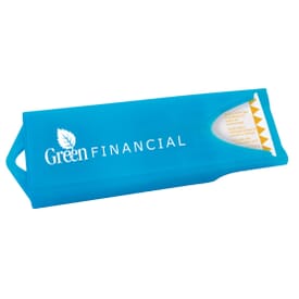 Colored Bandage Dispenser With Imprinted Bandages
