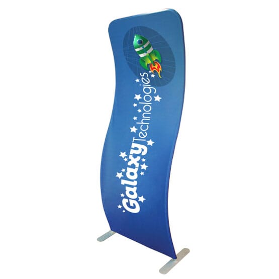 3' x 8' 2-Sided Curved Banner Stand Kit