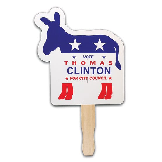 Patriotic Hand Fan- Donkey