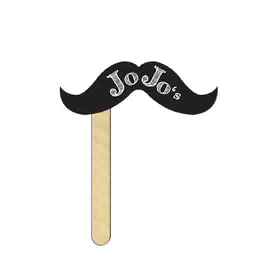 Mustache On A Stick (1 Color, 1 Side)