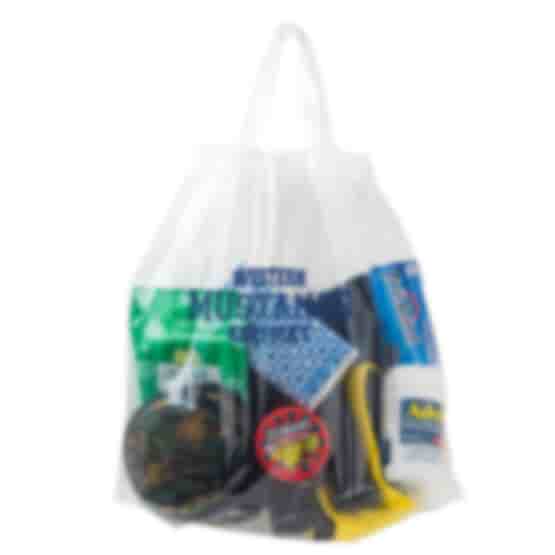12" x 12" x 6" Secured Clearance Draw Tape Plastic Bag