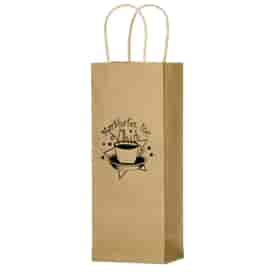 Natural Paper Wine Bottle Bag