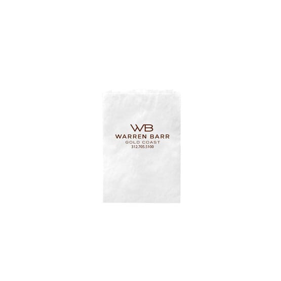 Extra Small White Paper Slip Bag