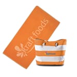 Striped Beach Bag And Towel