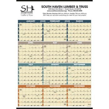 2026 Time Management Span A Year - Non Laminated