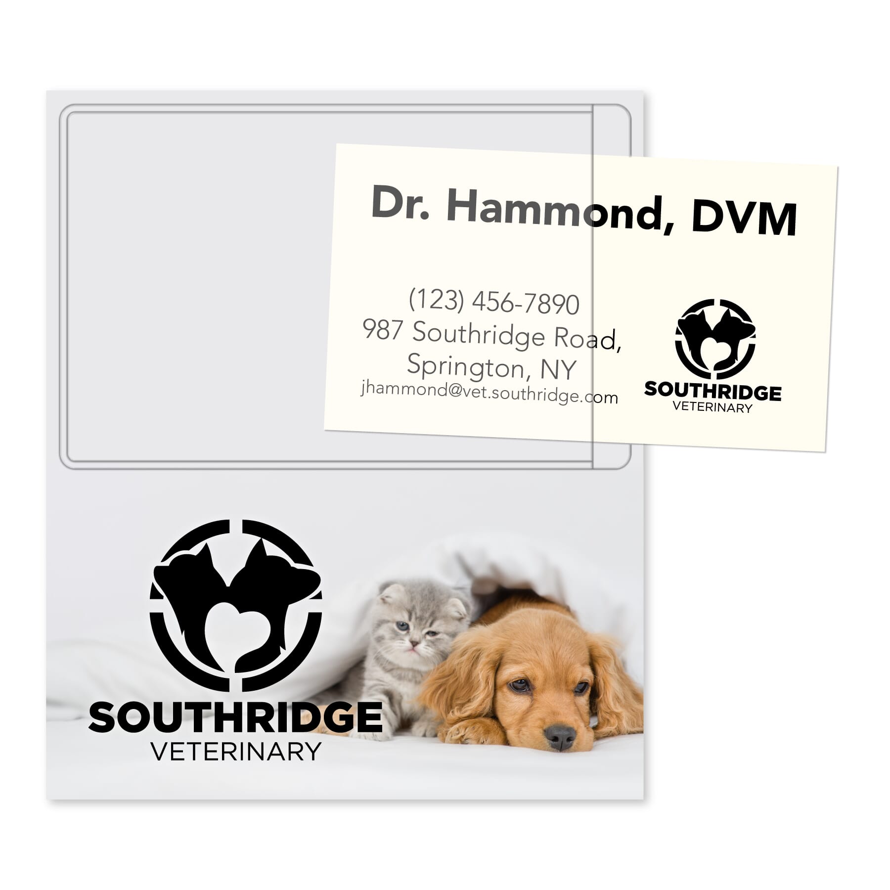 4" x 4 3/4" Pocket Pals™ Rectangle Magnetic Card Holder