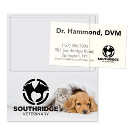 4" X 4 3/4" Pocket Pals™ Rectangle Magnetic Card Holder