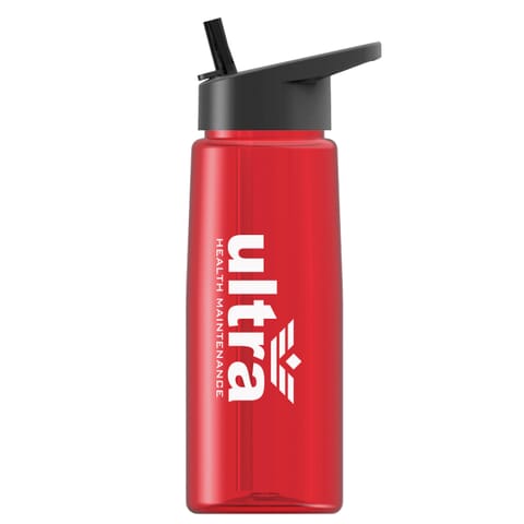 26 oz Tritan™ Flair Bottle >with Flip Straw Lid