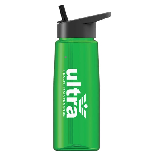 sports water bottle with flip spout