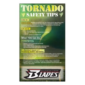 3 1/2&quot; X 6&quot; Tornado Safety Tips Mega-Mags™ Magnet