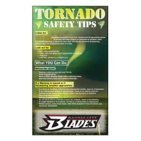 3 1/2&quot; X 6&quot; Tornado Safety Tips Mega-Mags&#8482; Magnet