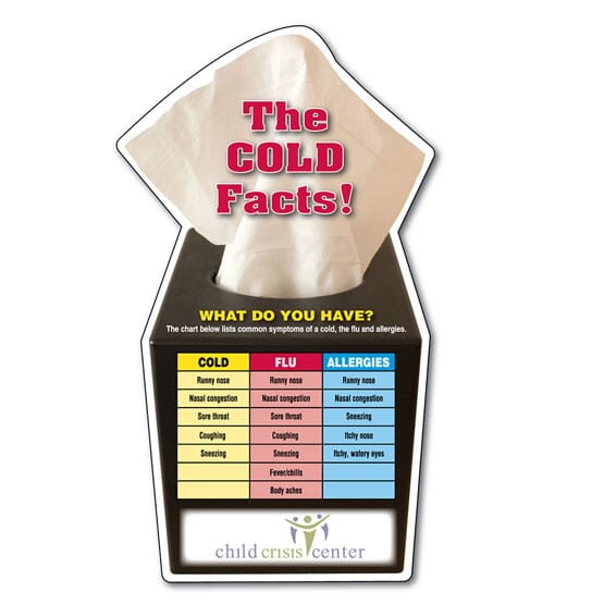 4" x 7" Mega-Mag™ Shapes Magnet- "The Cold Facts" Stock Graphic