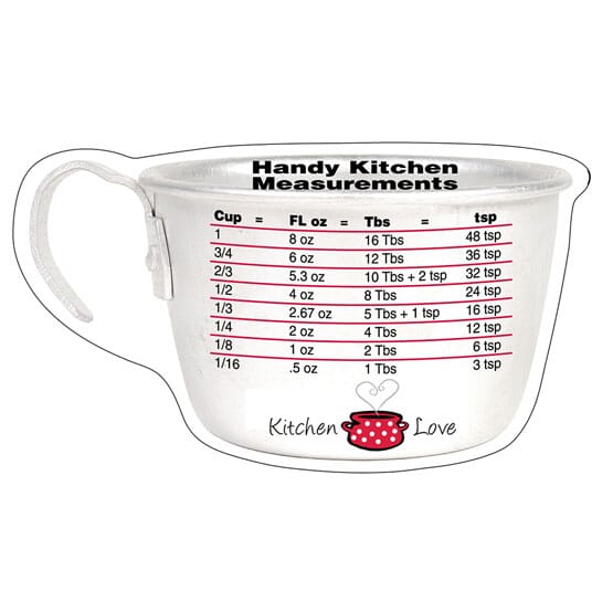7" x 4" Mega-Mag™ Shapes "Kitchen Measurements" Magnet