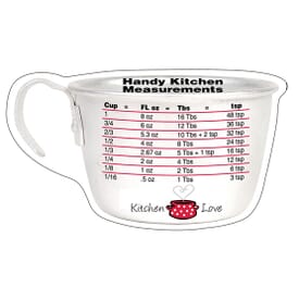 7" X 4" Mega-Mag™ Shapes "Kitchen Measurements" Magnet