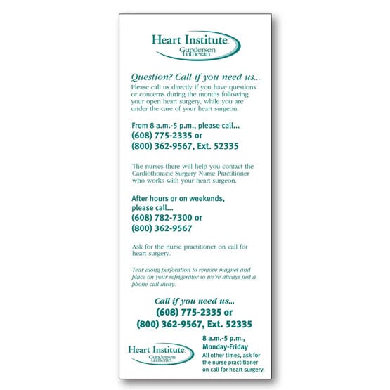 Cover Stock Advertising Magnet