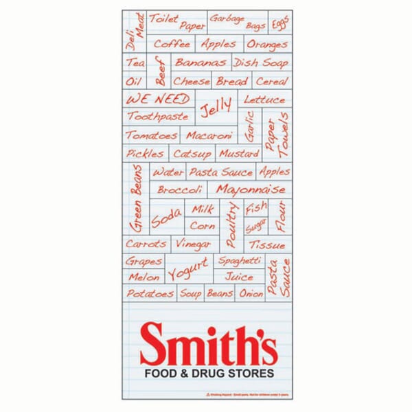 3 1/2" x 8" Shopping List Words Plus™ Business Card
