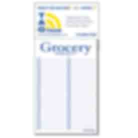 3 1/2" X 7 1/2" Business Card Add-On™ Magnet + Large Pad - Grocery List