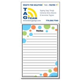 3 1/2&quot; X 7 1/2&quot; Business Card Add-On&#8482; Magnet + Large Pad- Bubbles