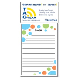 3 1/2" X 7 1/2" Business Card Add-On™ Magnet + Large Pad- Bubbles