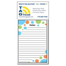 3 1/2&quot; X 7 1/2&quot; Business Card Add-On&#8482; Magnet + Large Pad- Bubbles
