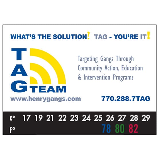 2 1/2" x 3 1/2" Business Card Add-On™ Magnet + Thermometer