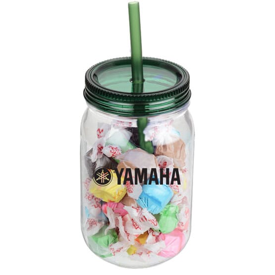 25 Oz. Mason Jars With Salt Water Taffy
