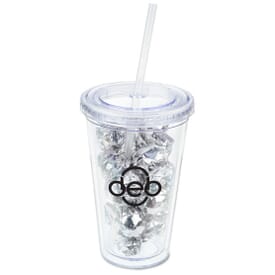 16 Oz. Tumbler With Twist Wrapped Truffles