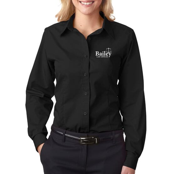 Ultraclub® Ladies' Easy-Care Broadcloth