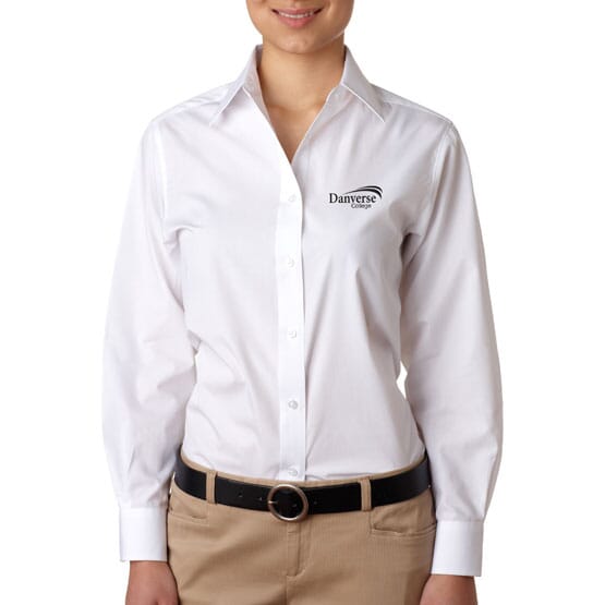 Ultraclub® Ladies' Performance Poplin