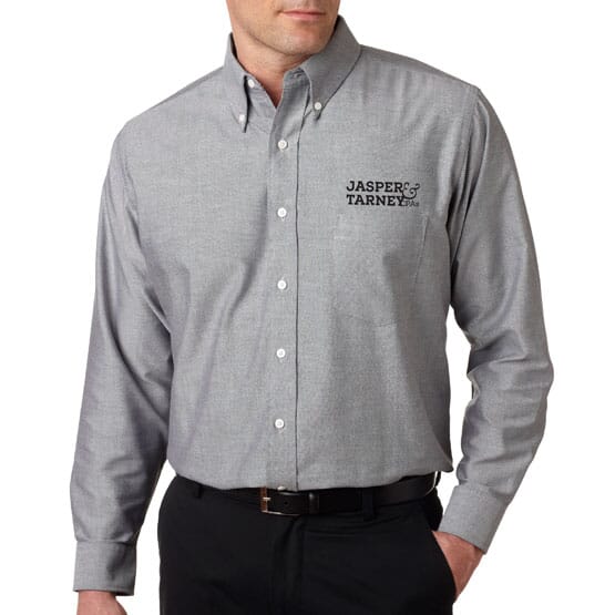 Ultraclub® Men's Classic Wrinkle-Free Long-Sleeve Oxford