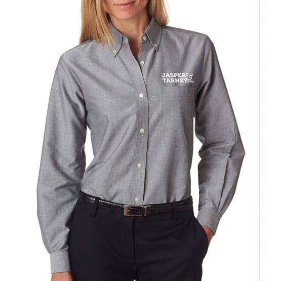 Ultraclub® Ladies' Classic Wrinkle-Free Long-Sleeve Oxford