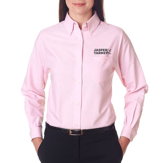 Ultraclub® Ladies' Classic Wrinkle-Free Long-Sleeve Oxford