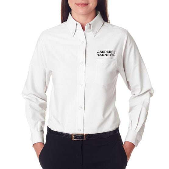 Ultraclub® Ladies' Classic Wrinkle-Free Long-Sleeve Oxford
