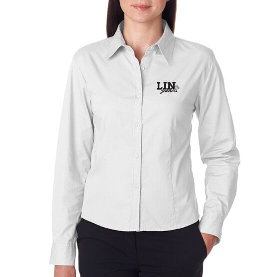 Ultraclub® Ladies' Whisper Twill Shirt