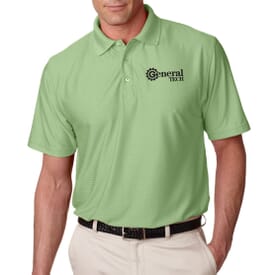 Ultraclub® Men's Cool & Dry Elite Tonal Stripe Performance Polo